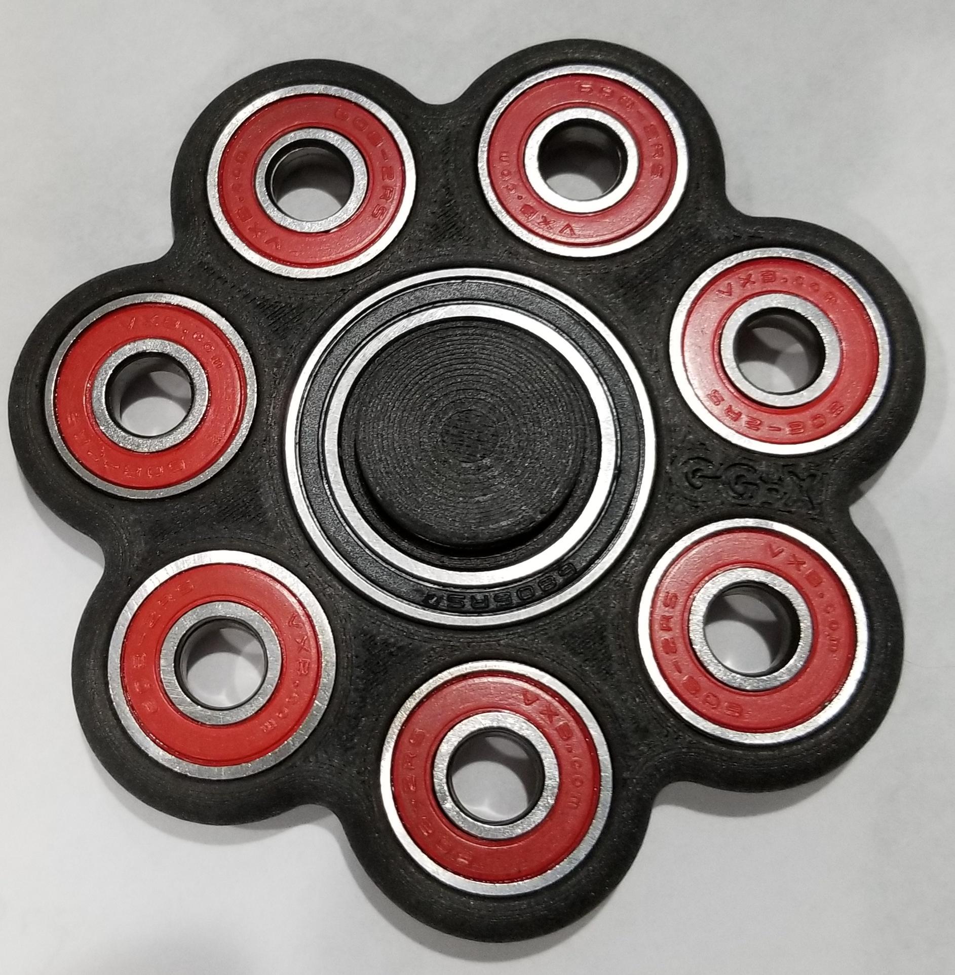 GG-X Black Carbon Nine Bearing Fidget Spinner