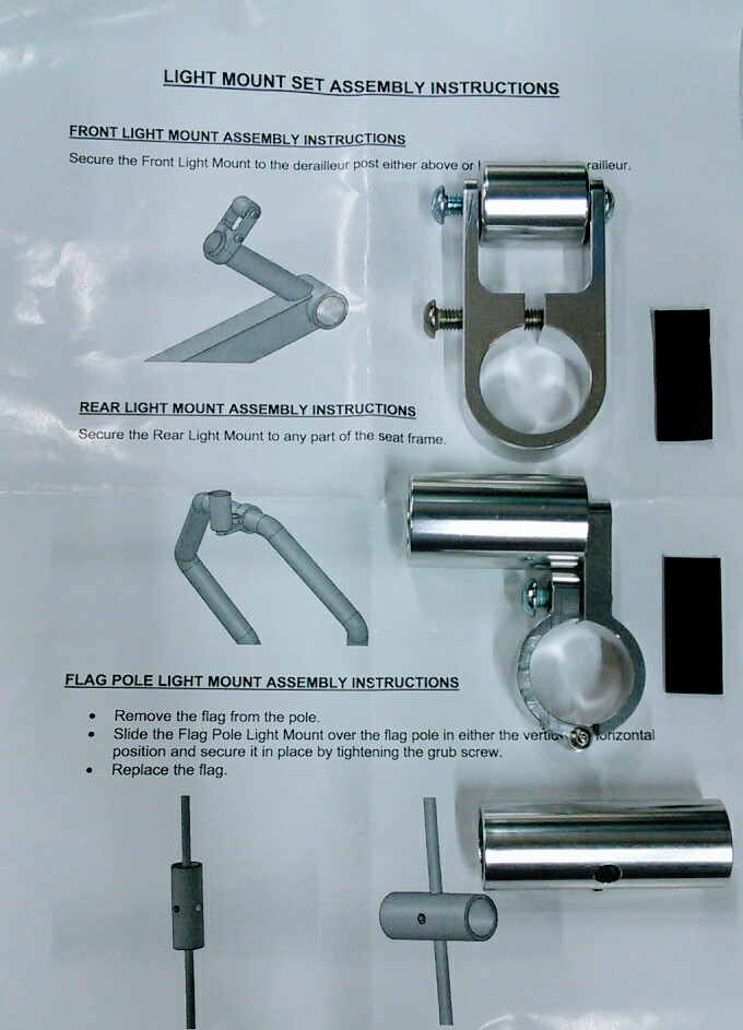 KMX CNC Light Mount Set