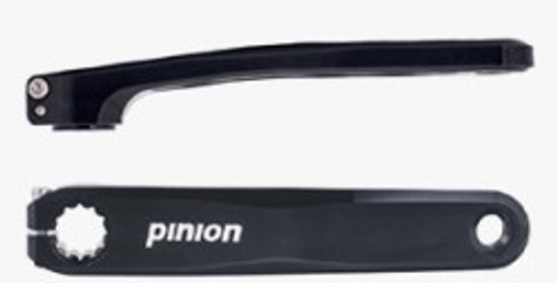 Pinion 170mm CNC Crank Arm Set - Black