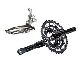 SHIMANO DEORE 150MM CRANK 48-36-26 + MICROSHIFT FRONT DERAILLEUR