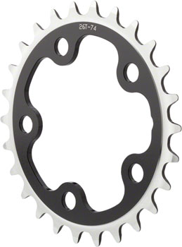 MSW Multi-Speed 24t x 74mm 5 - Bolt Inner Chainring - Black