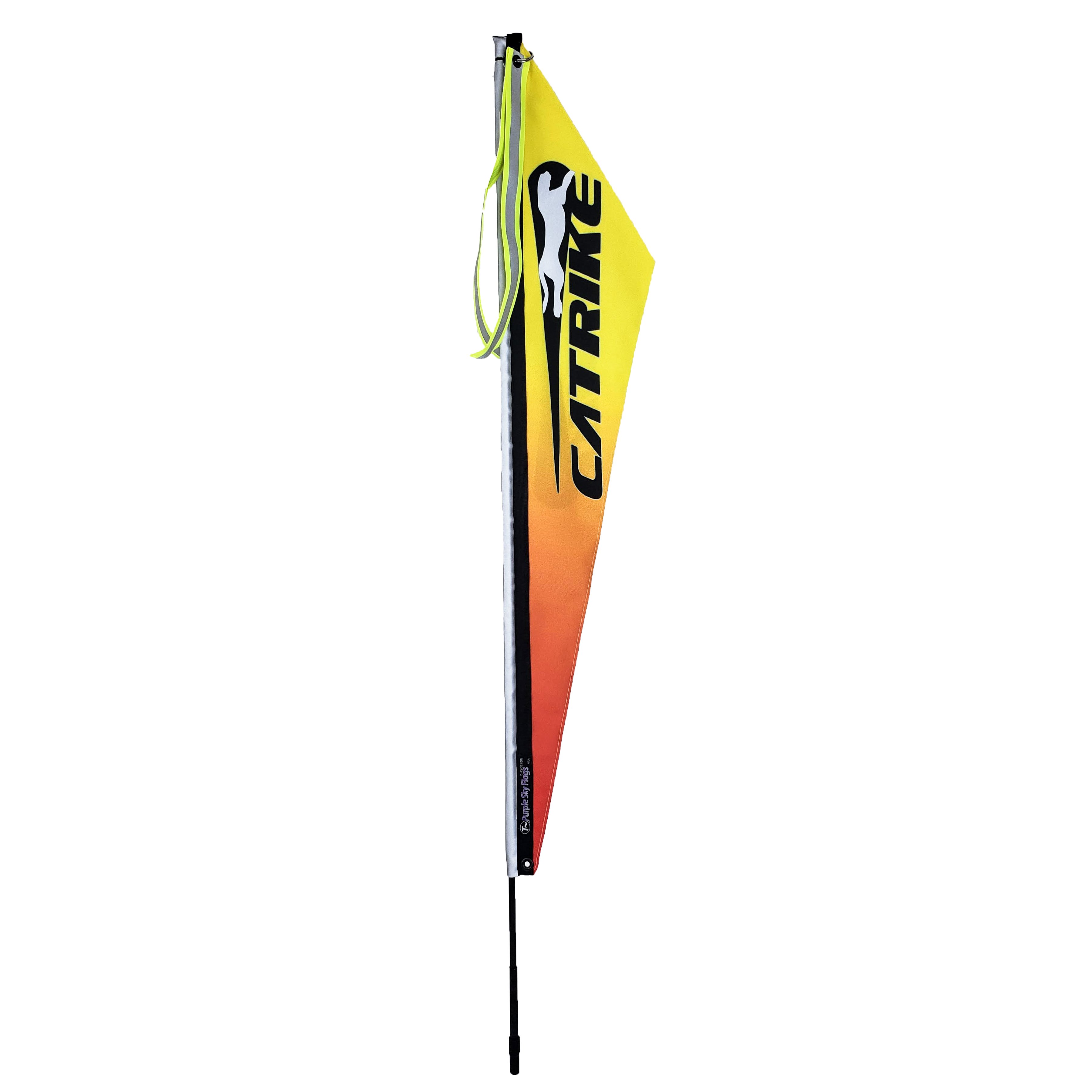 Catrike Purple Sky Orange-Yellow Safety Flag Tcycle # PSK304.4