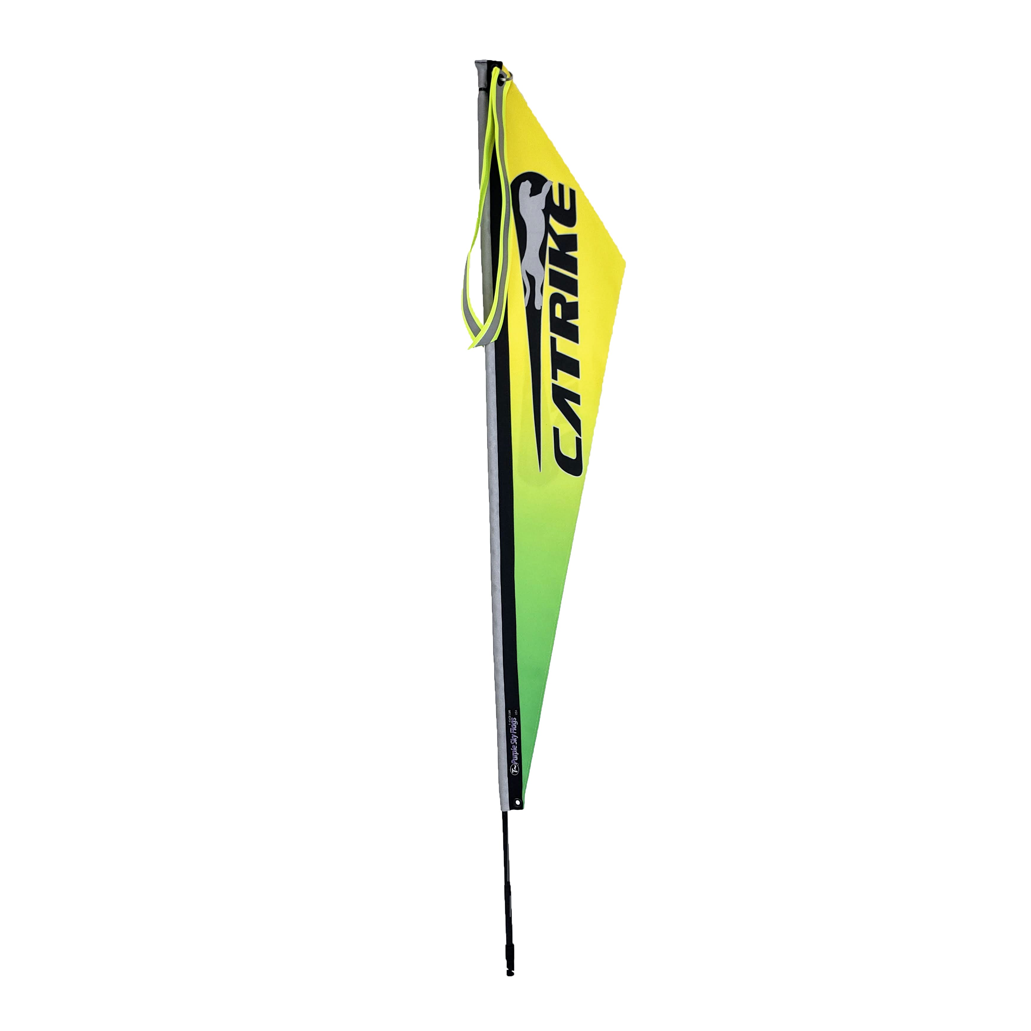 Catrike Purple Sky Green-Yellow Safety Flag