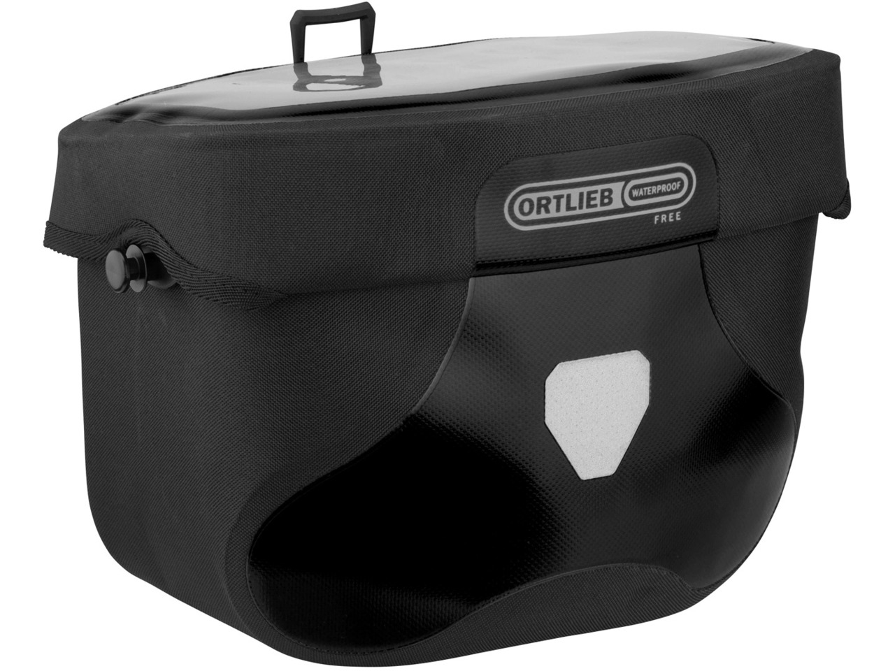 Ortlieb Ultimate Six Free 6.5L black with Azub Handlebar Bag Mount