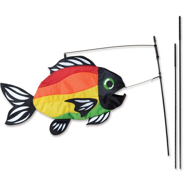 Swimming Fish - Bright Rainbow Flag