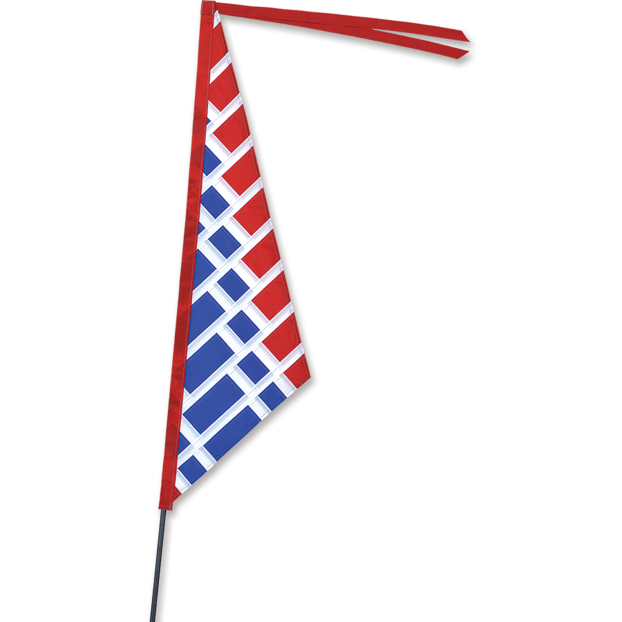 SoundWinds Sail Bike Flag - Red & Blue