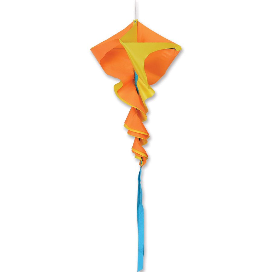 SoundWinds Small Rotini Spinning Windsock - Yellow