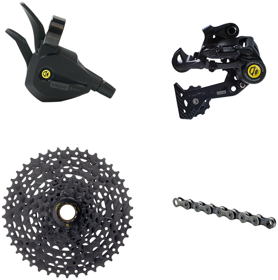 BOX Four 8-Speed Wide Single Shift 11-42T eBike Groupset (382% Gear Range)