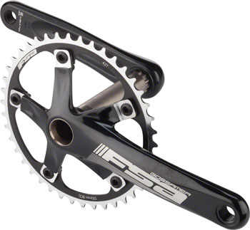 FSA (Full Speed Ahead) Gossamer Tandem Front Crankset - 175mm, Single Speed, 42t, 130 BCD, FSA MegaE