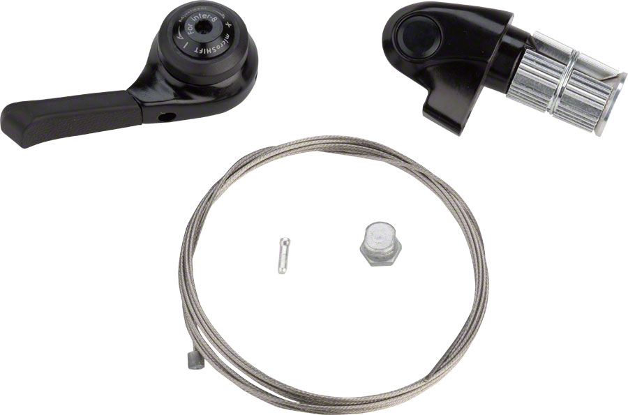 microSHIFT BS-N08 Internal Gear Bar End Shifter, Shimano Alfine 8 Compatible 