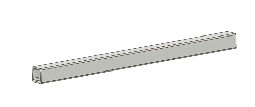 Rear Bumper 1.5 x .125 x 23.5 Extruded Square tubing