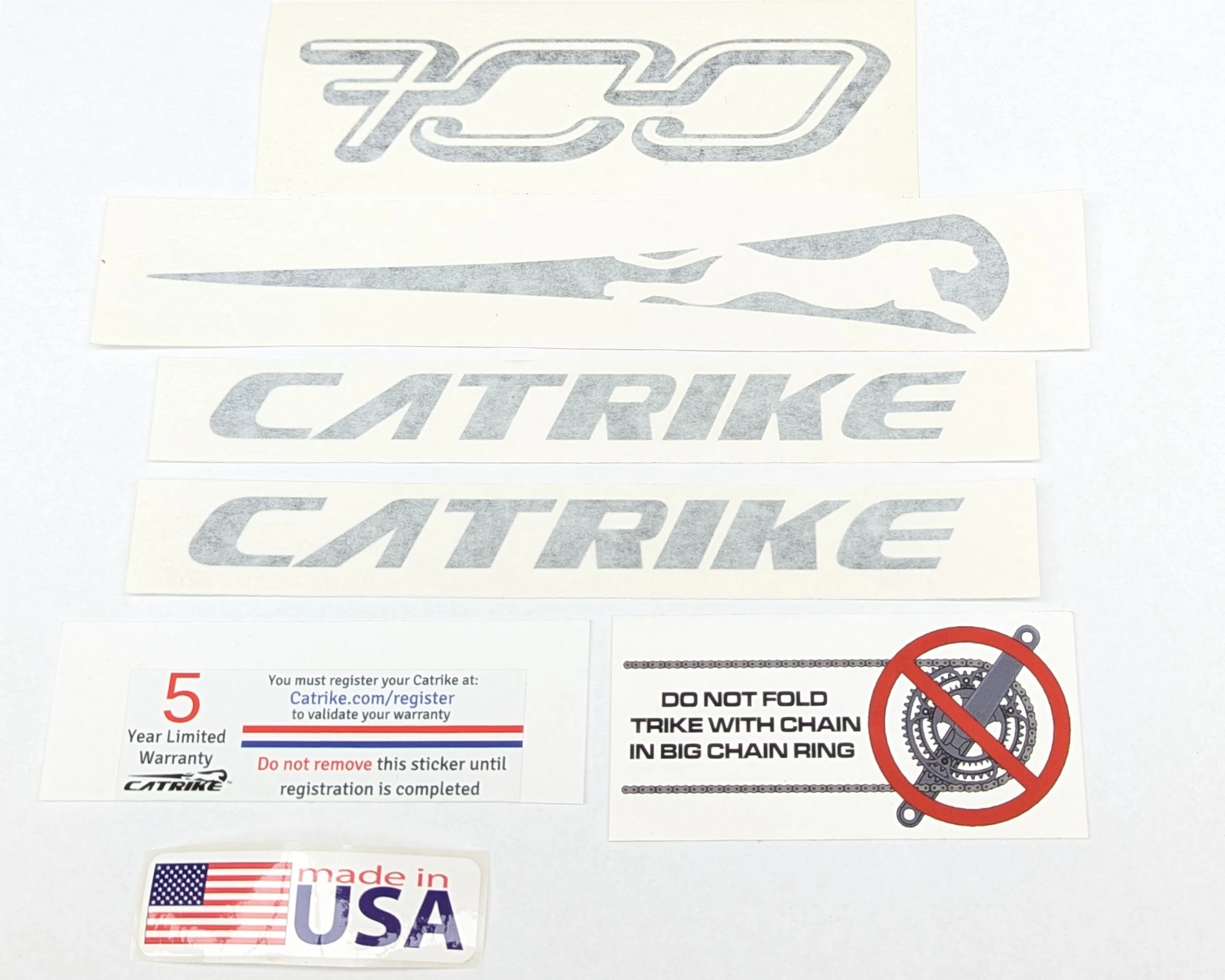 Catrike 700 Decal Pack - Black