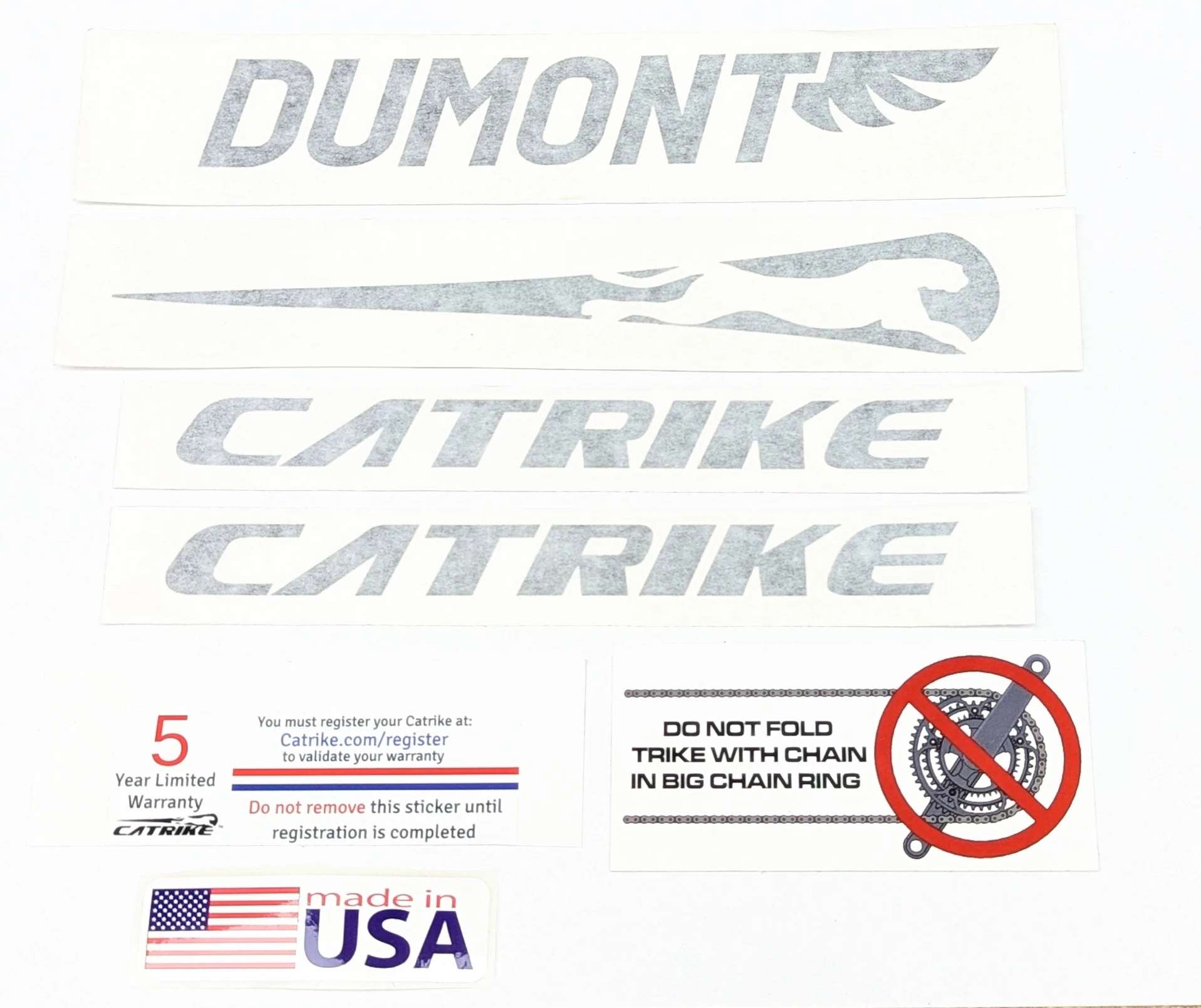 Catrike Dumont Decal Pack - Black