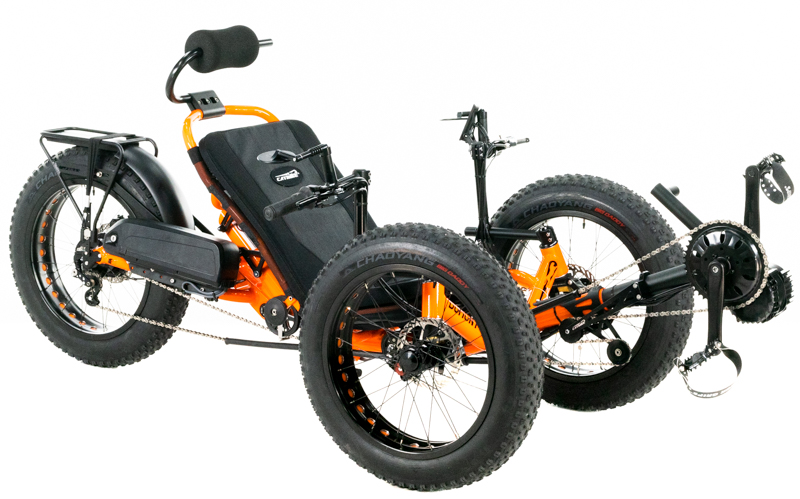 UTCustom Catrike Fat Cat D3 Fat Folding Electric Recumbent Trike