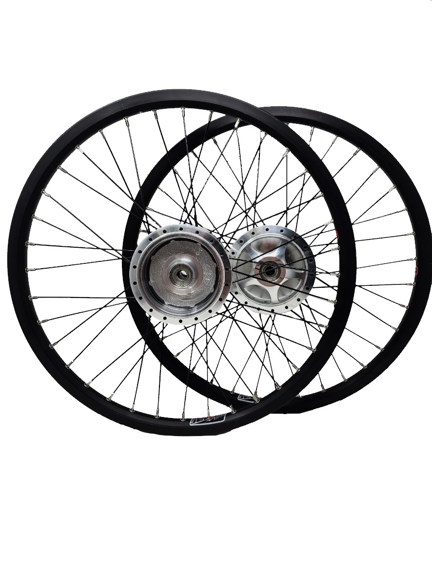 ICE Pair of Adventure 20 inch Front Wheels with Drum Brakes