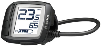 Bosch Purion Display with Integrated Control Unit - Anthracite, Display Holder, 1300mm Cable,