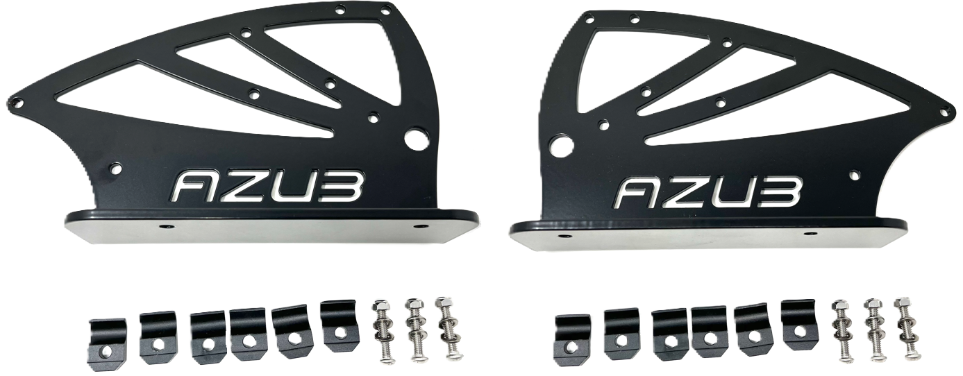 Azub Dual Battery Mount Kit - For Azub Trikes WITH Rack