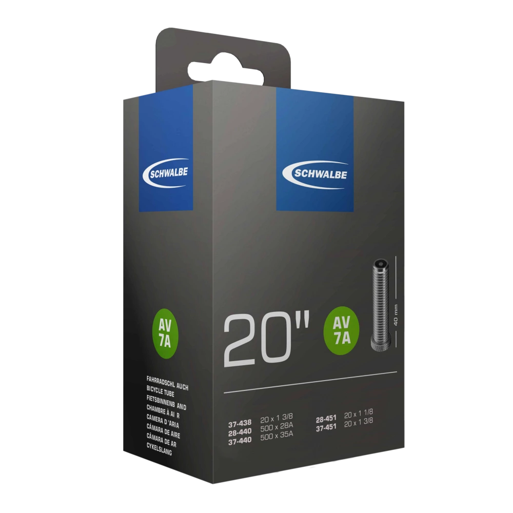 Schwalbe AV7A 406 - 20 inch Schrader Tube