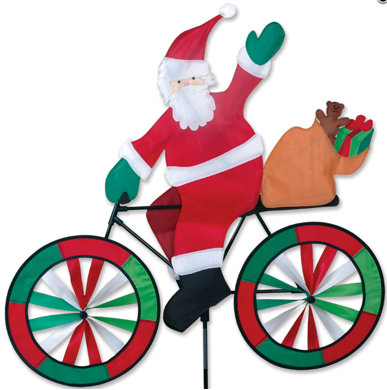 30 in. Bike Spinner - Santa 