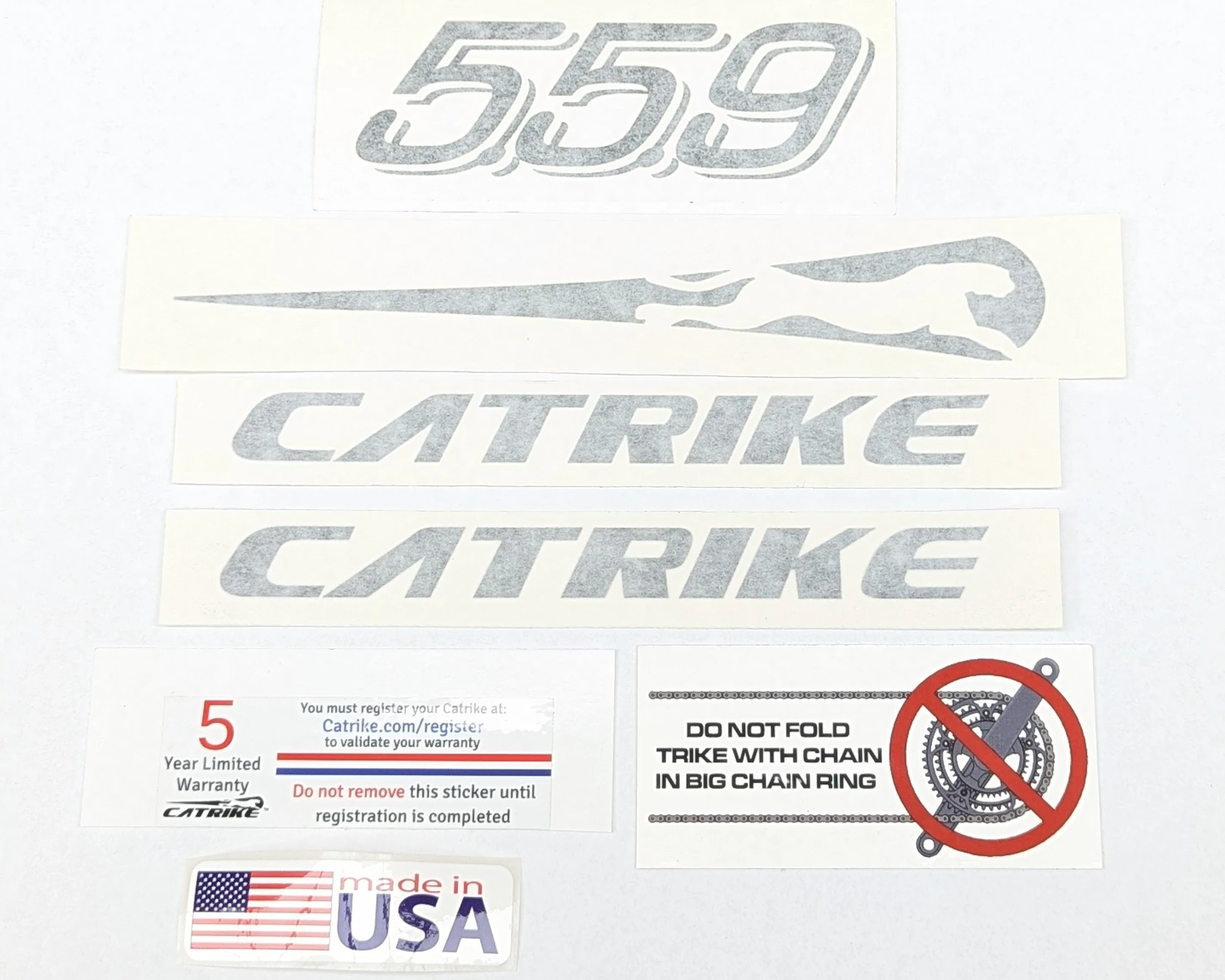 Catrike 559 Decal Pack - Black