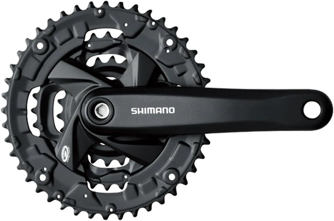 Shimano Altus FC-M371 Crankset - 170mm, 9-Speed, 48/36/26t, Black