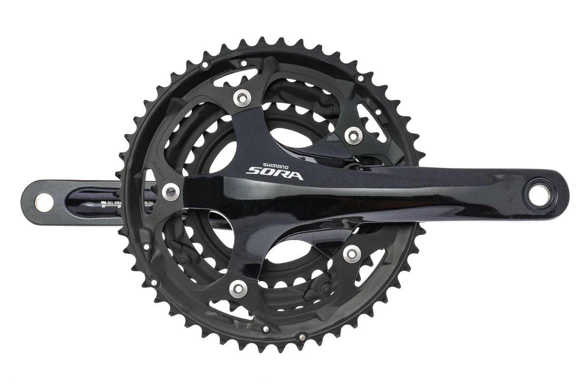 Shimano Sora FC-3503 165mm 50/39/30t Triple Crankset - Black