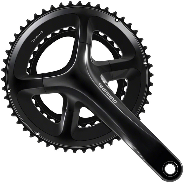 Shimano 105 FC-RS520 Crankset - 150mm, 12-Speed, 50/34t, 110 Asymmetric BCD, Black
