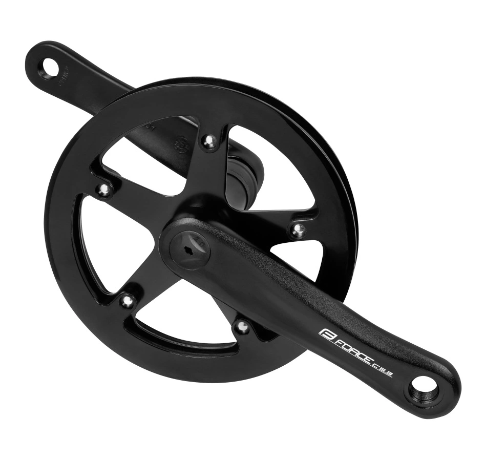 FORCE C8.3 Al Crankset with Chain Guard - 40t ,140mm, black